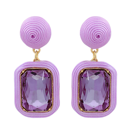 *Allie Earrings - Lavender