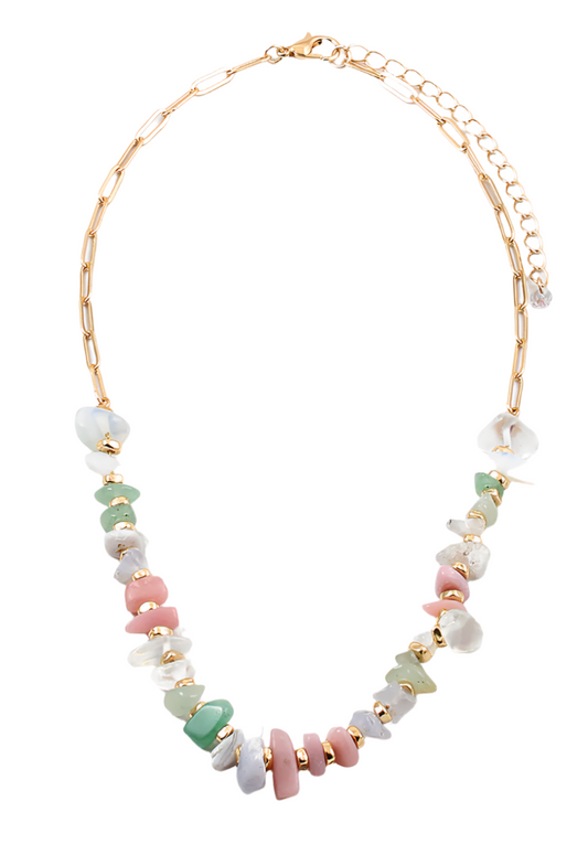 Beaded Necklace - Pastel Mix