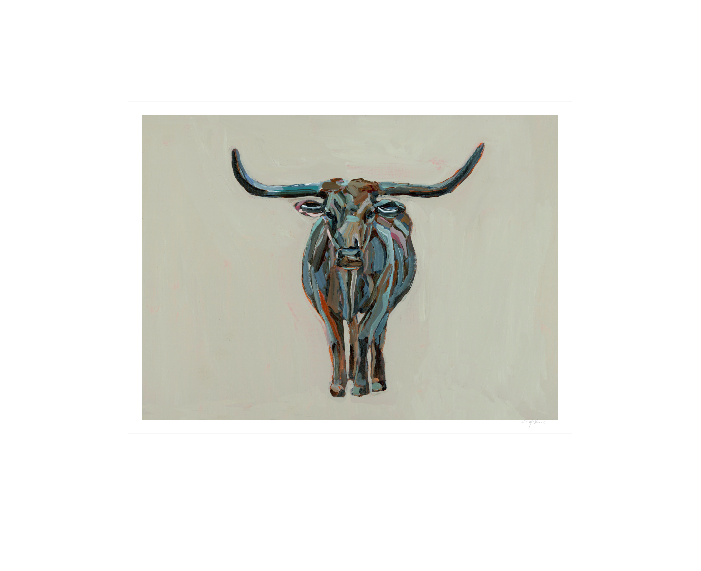 True Grit Longhorn Fine Art Print