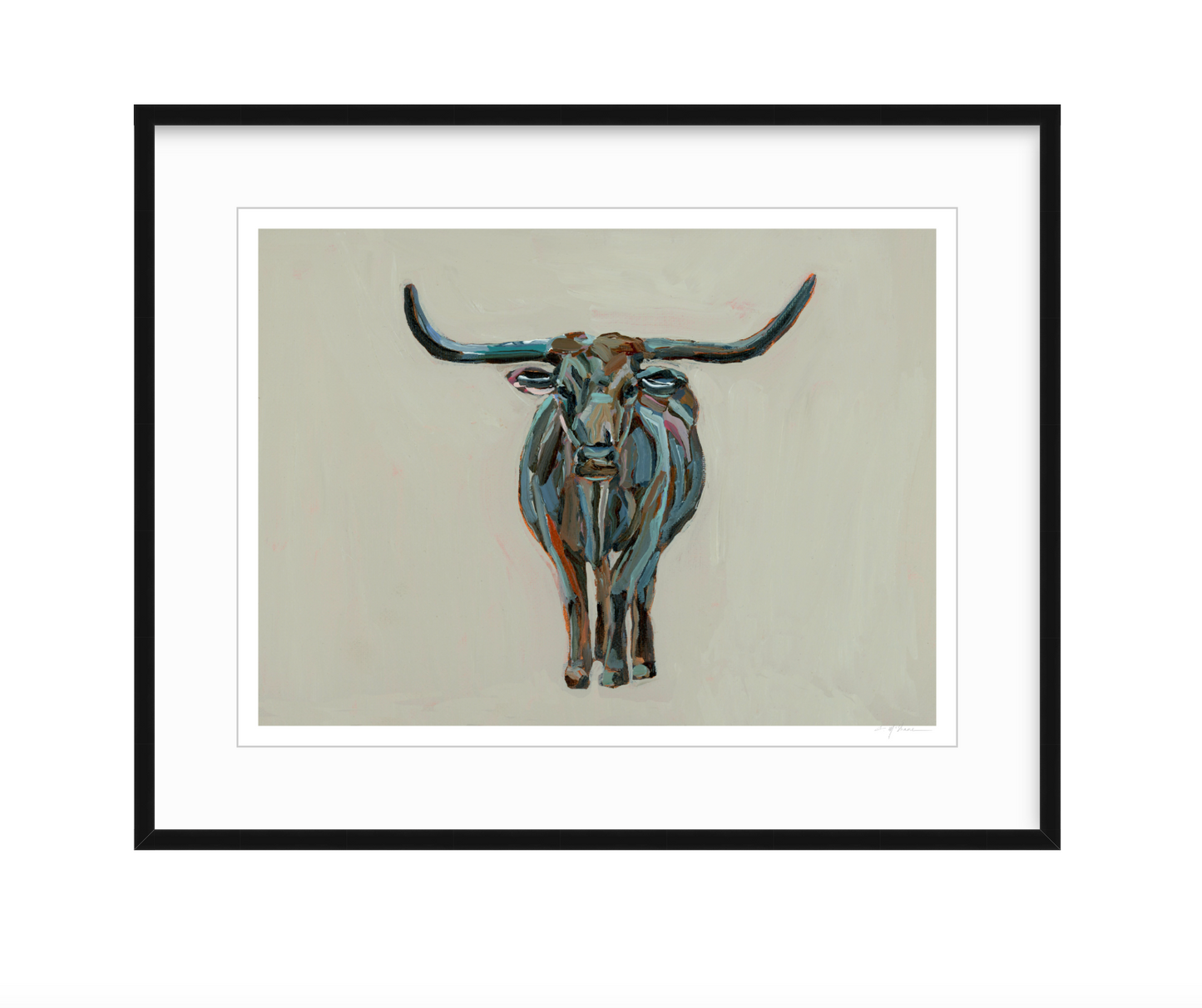 True Grit Longhorn Fine Art Print