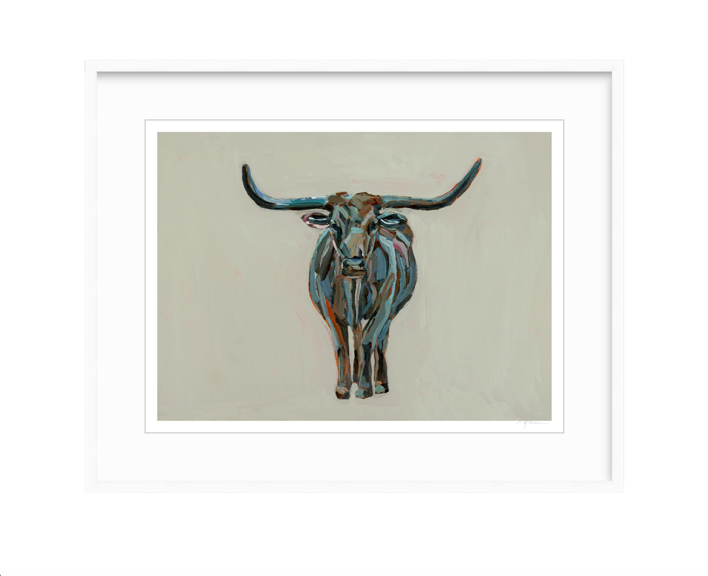 True Grit Longhorn Fine Art Print