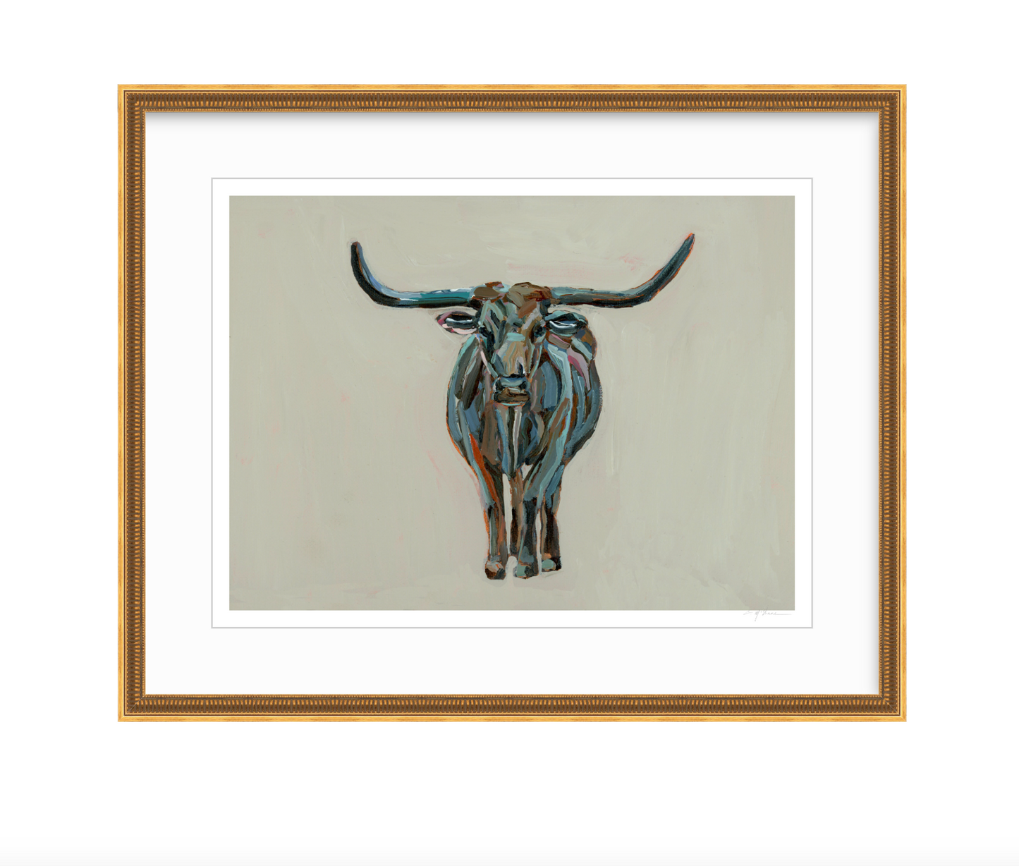 True Grit Longhorn Fine Art Print