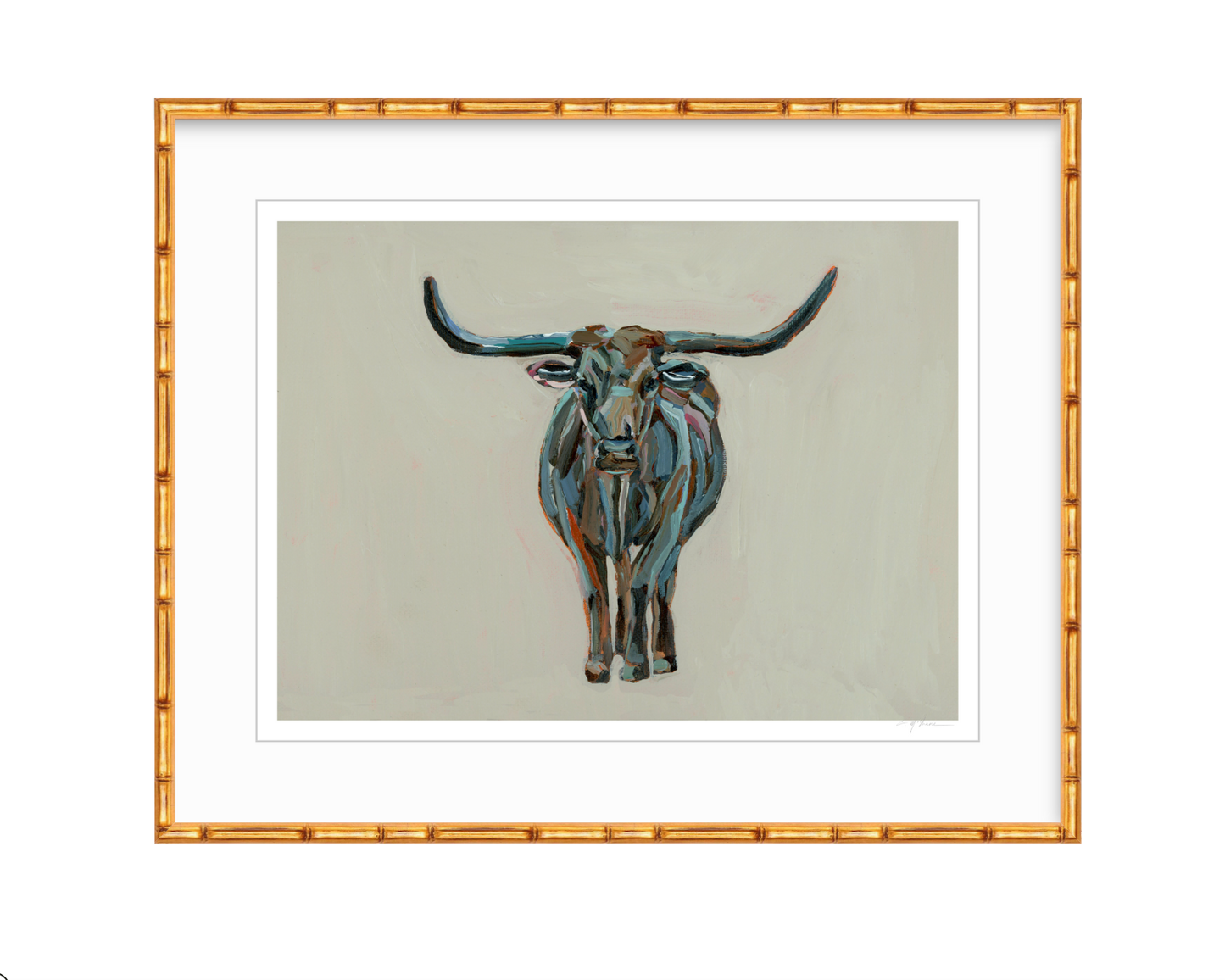 True Grit Longhorn Fine Art Print
