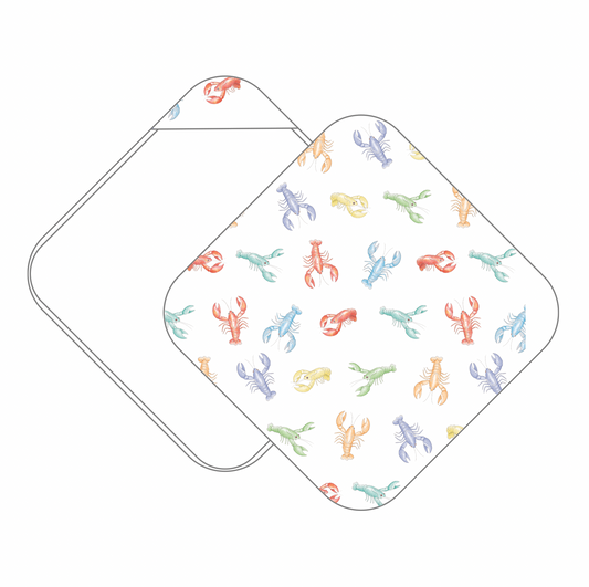 Colorful Claws Muslin Hooded Baby Towel (Pre-Order Arriving Spring 2026)