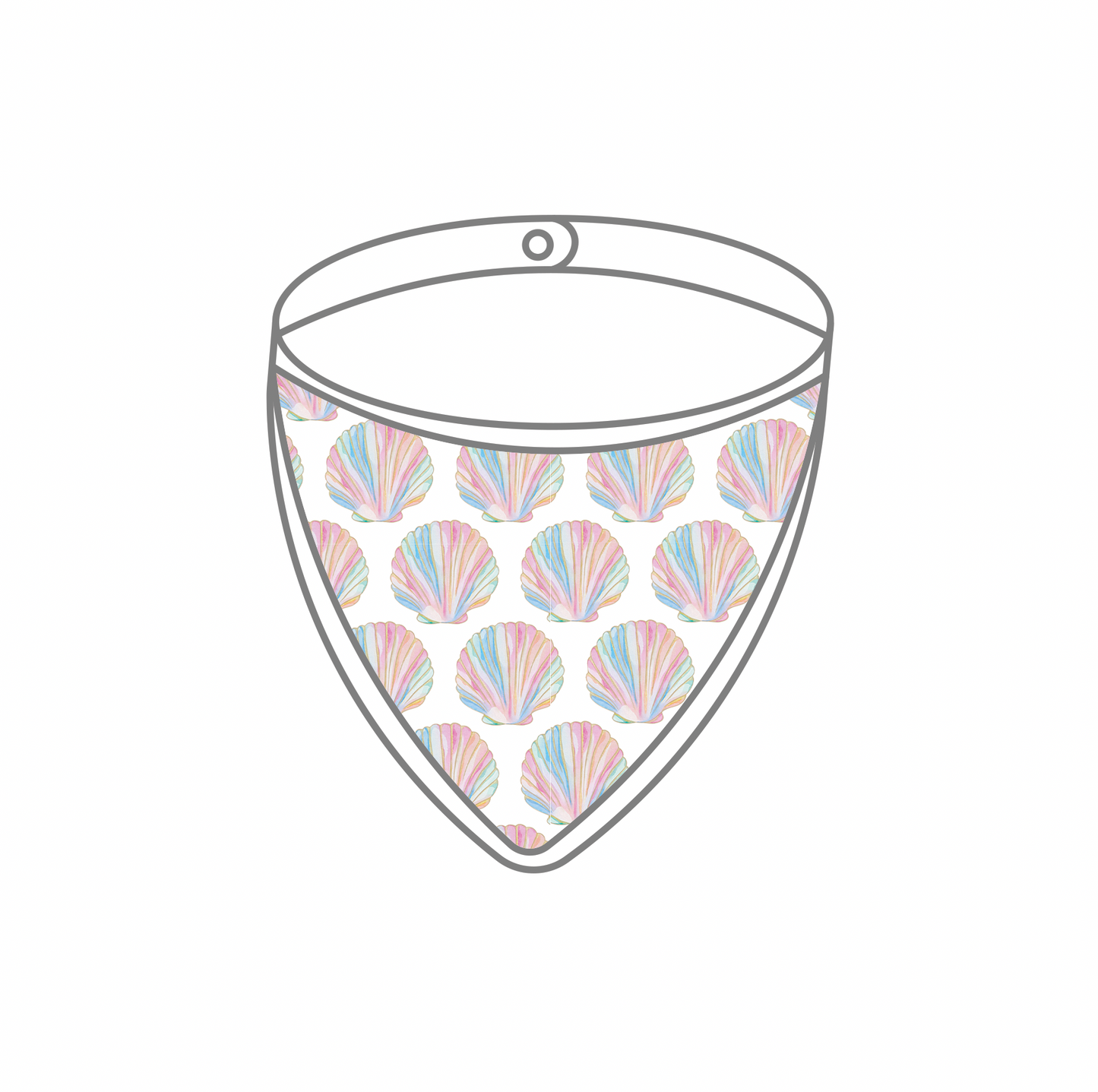 Shell Yeah! Organic Muslin Bib (Pre-Order Arriving Spring 2026)