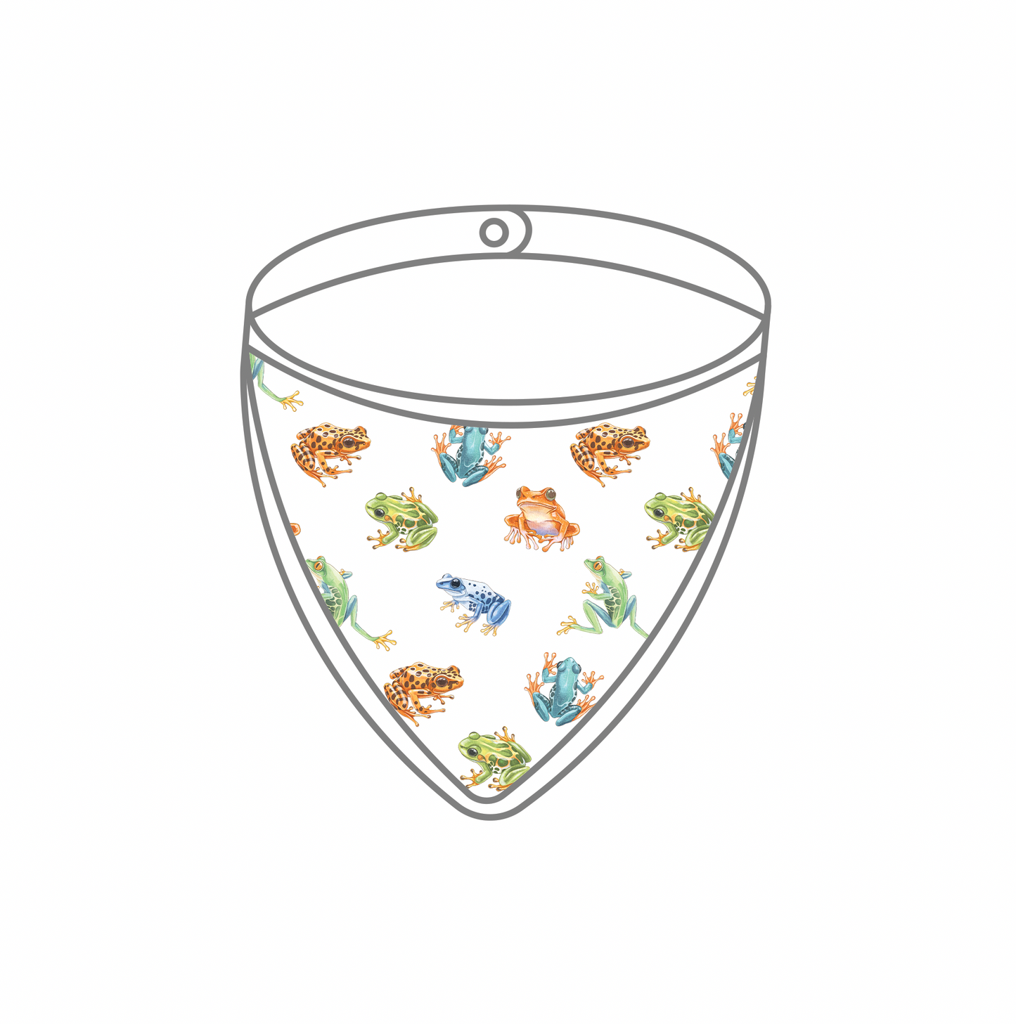 Toadally Cute Organic Muslin Bib (Pre-Order Arriving Spring 2026)