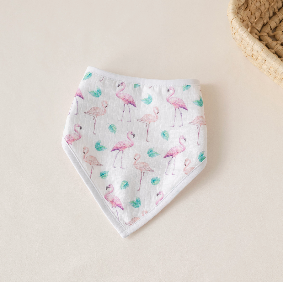 Pink Paradise Organic Muslin Bib (Pre-Order Arriving Spring 2026)