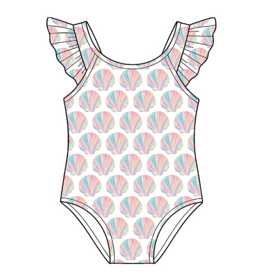Shell Yeah! Girl's One-piece Swimwear (Pre-Order Arriving Spring 2026)