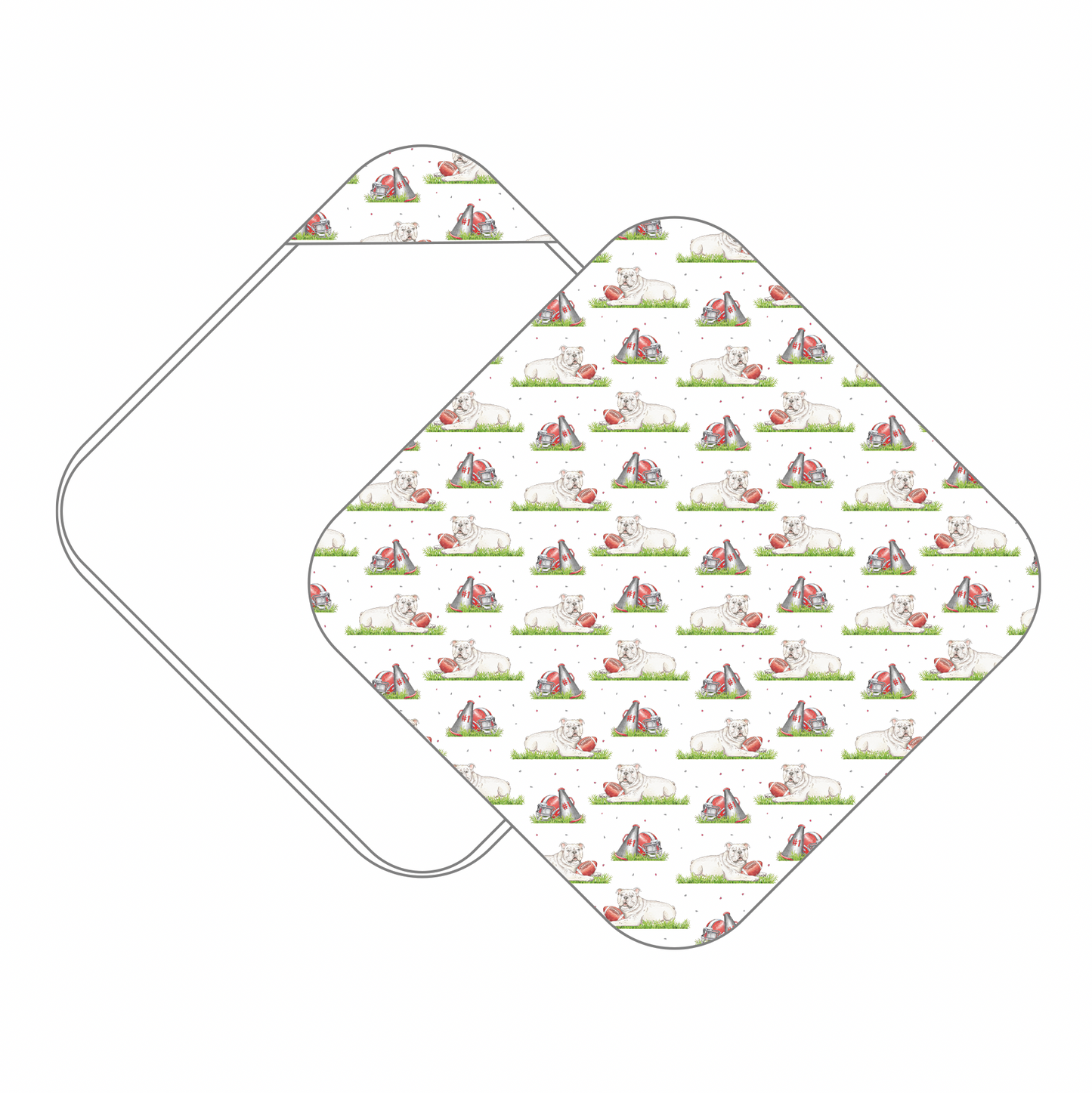Mascot Mania in Georgia Muslin Hooded Baby Towel (Pre-Order Arriving Spring 2026)