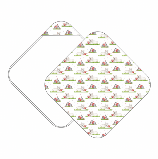 Mascot Mania in Georgia Muslin Hooded Baby Towel (Pre-Order Arriving Spring 2026)