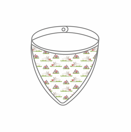 Mascot Mania in Georgia Organic Muslin Bib (Pre-Order Arriving Spring 2026)