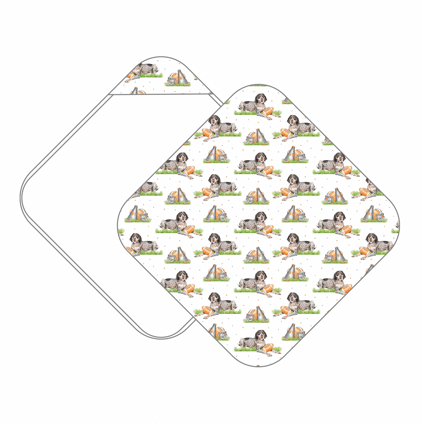 Mascot Mania in Tennessee Muslin Hooded Baby Towel (Pre-Order Arriving Spring 2026)