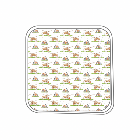 Mascot Mania in Texas Organic Muslin Swaddle Blanket (Pre-Order Arriving Spring 2026)