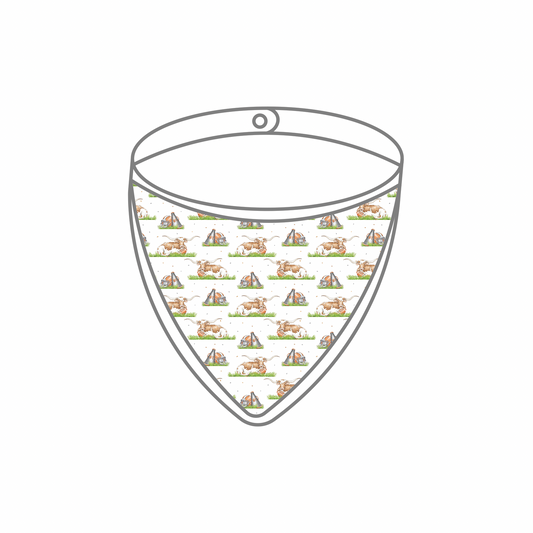 Mascot Mania in Texas Organic Muslin Bib (Pre-Order Arriving Spring 2026)