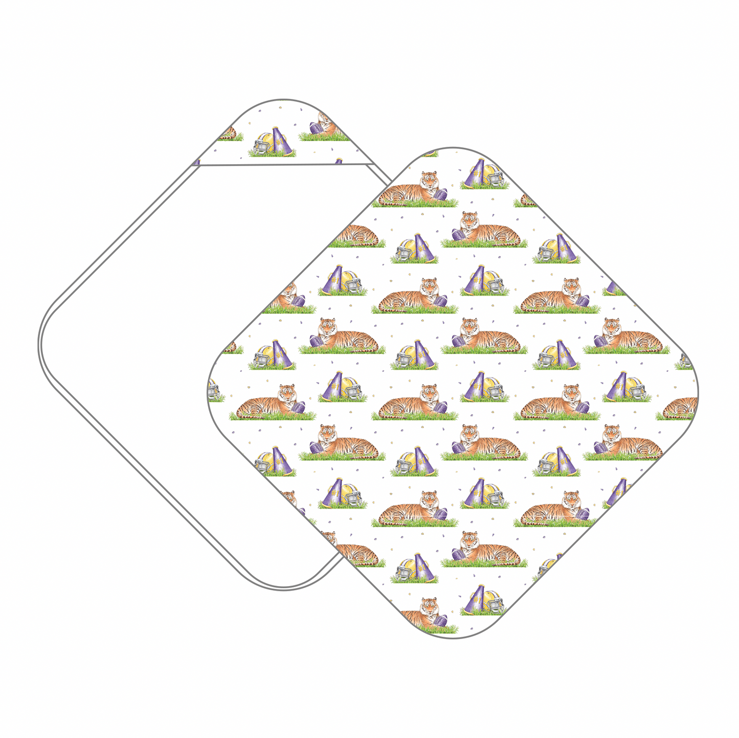 Mascot Mania in Louisiana Muslin Hooded Baby Towel (Pre-Order Arriving Spring 2026)