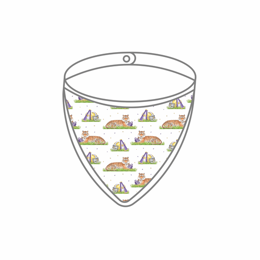 Mascot Mania in Louisiana Organic Muslin Bib (Pre-Order Arriving Spring 2026)