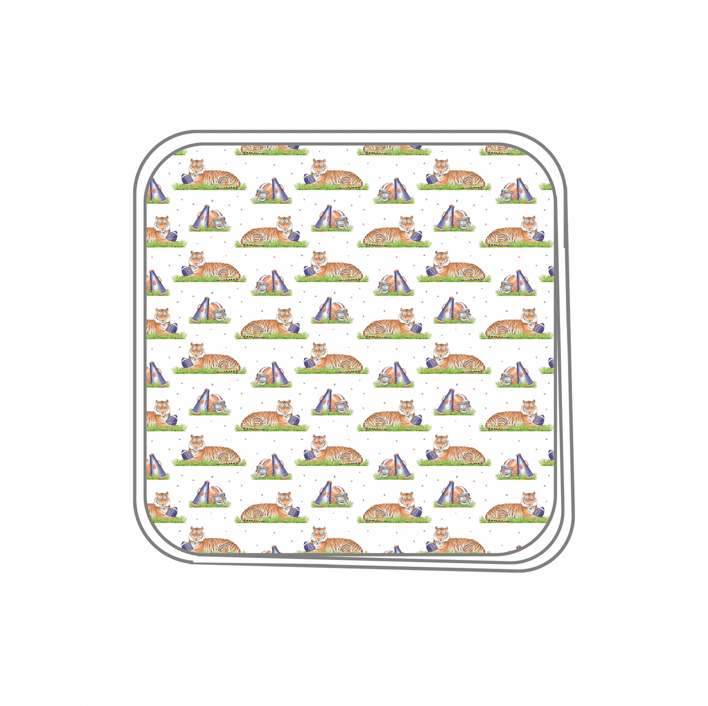 Mascot Mania in Auburn Organic Muslin Swaddle Blanket (Pre-Order Arriving Spring 2026)