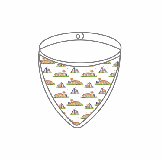 Mascot Mania in Auburn Organic Muslin Bib (Pre-Order Arriving Spring 2026)