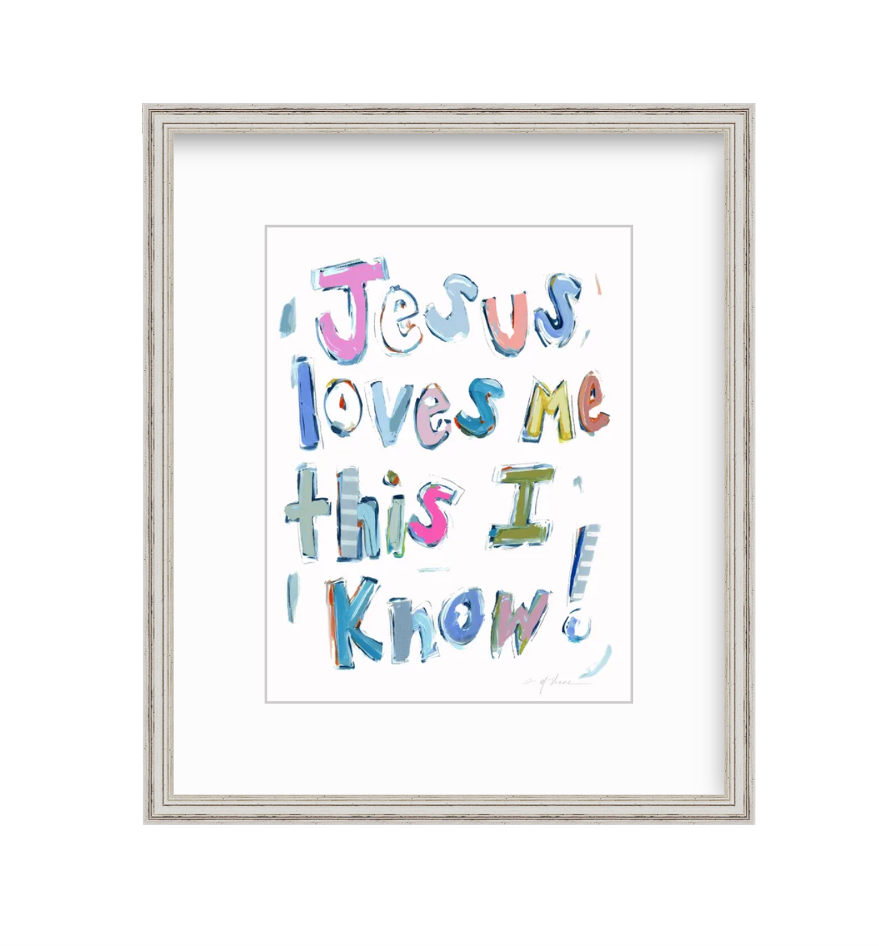 Jesus Loves Me Fine Art Print