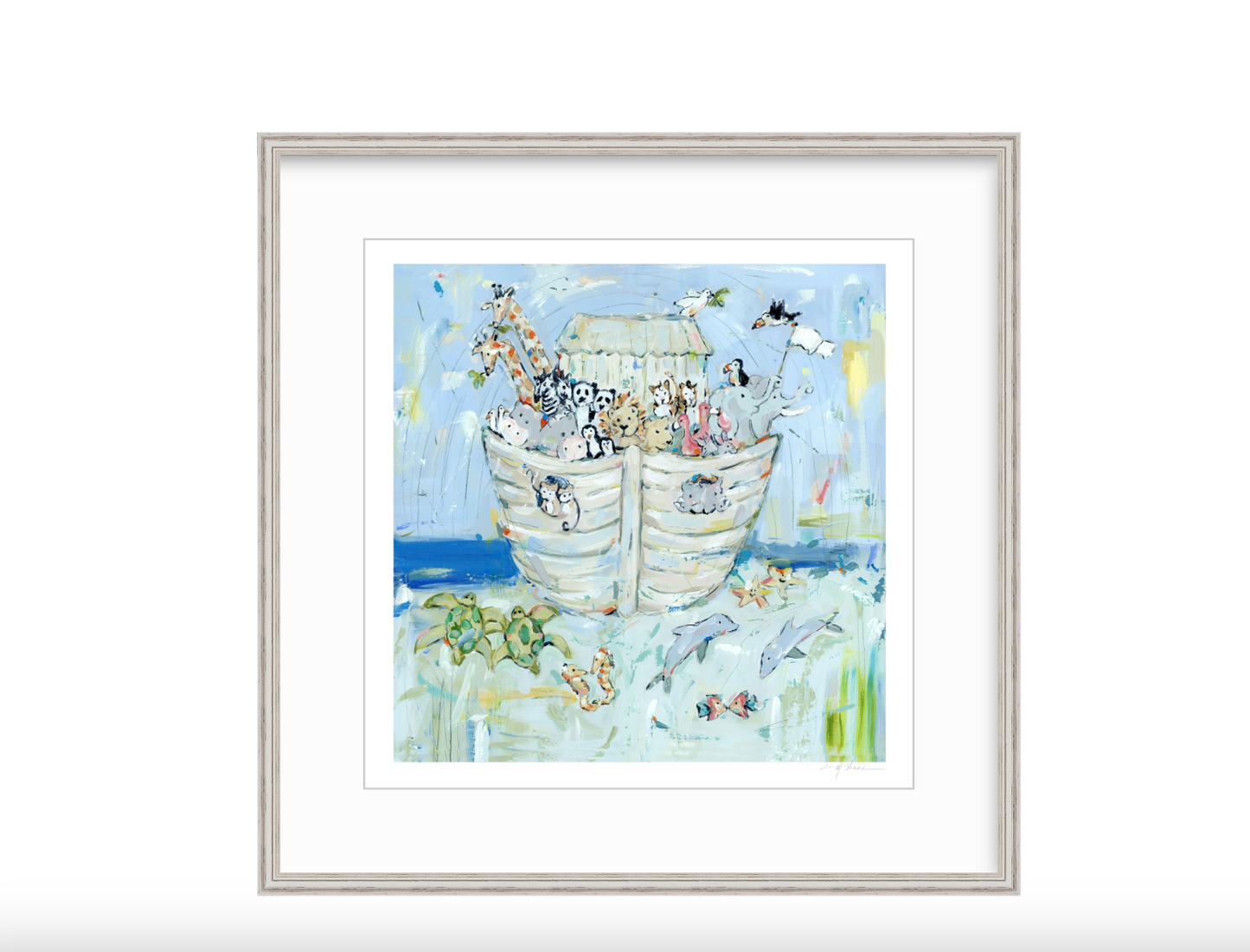 Noah's ark IV Nursery Fine Art Print