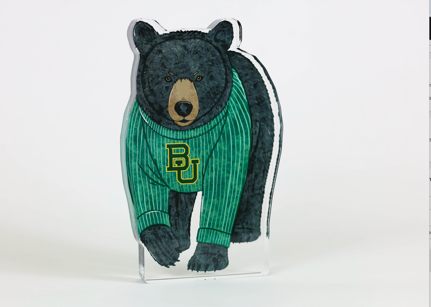 Baylor Bear Acrylic Block Shelfie