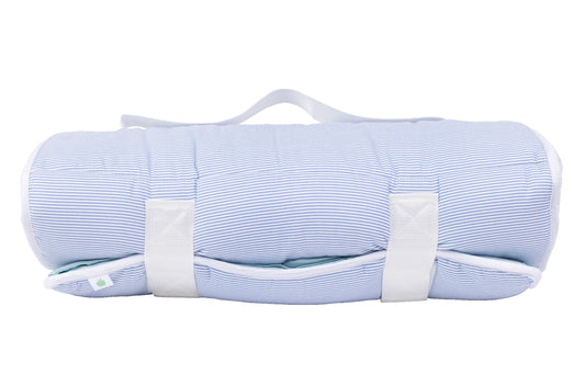The Nap Mat-Navy Mini Stripe