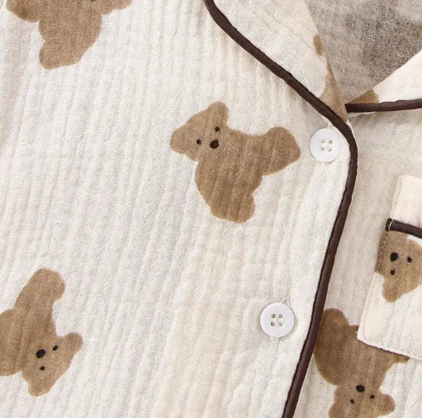 Teddy Pajama Long Set