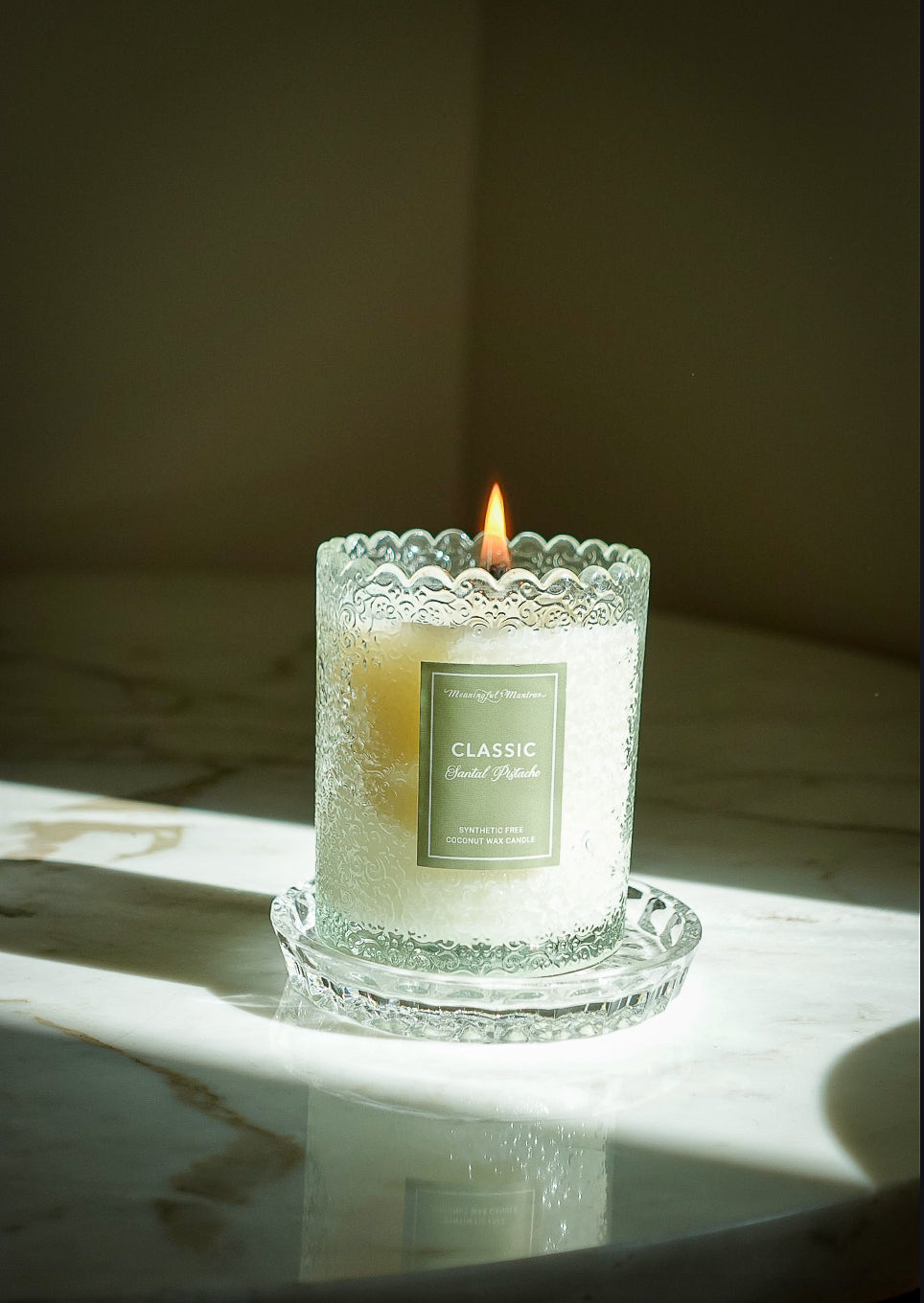 Santal Pistache Natural Candle 8oz Kaia Collection