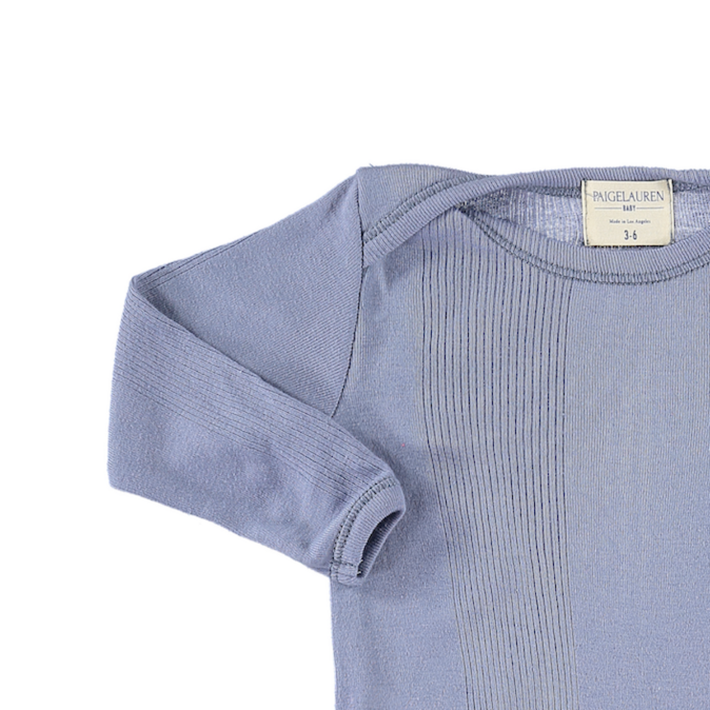 Variegated Rib Lap Tee Footie Pajama