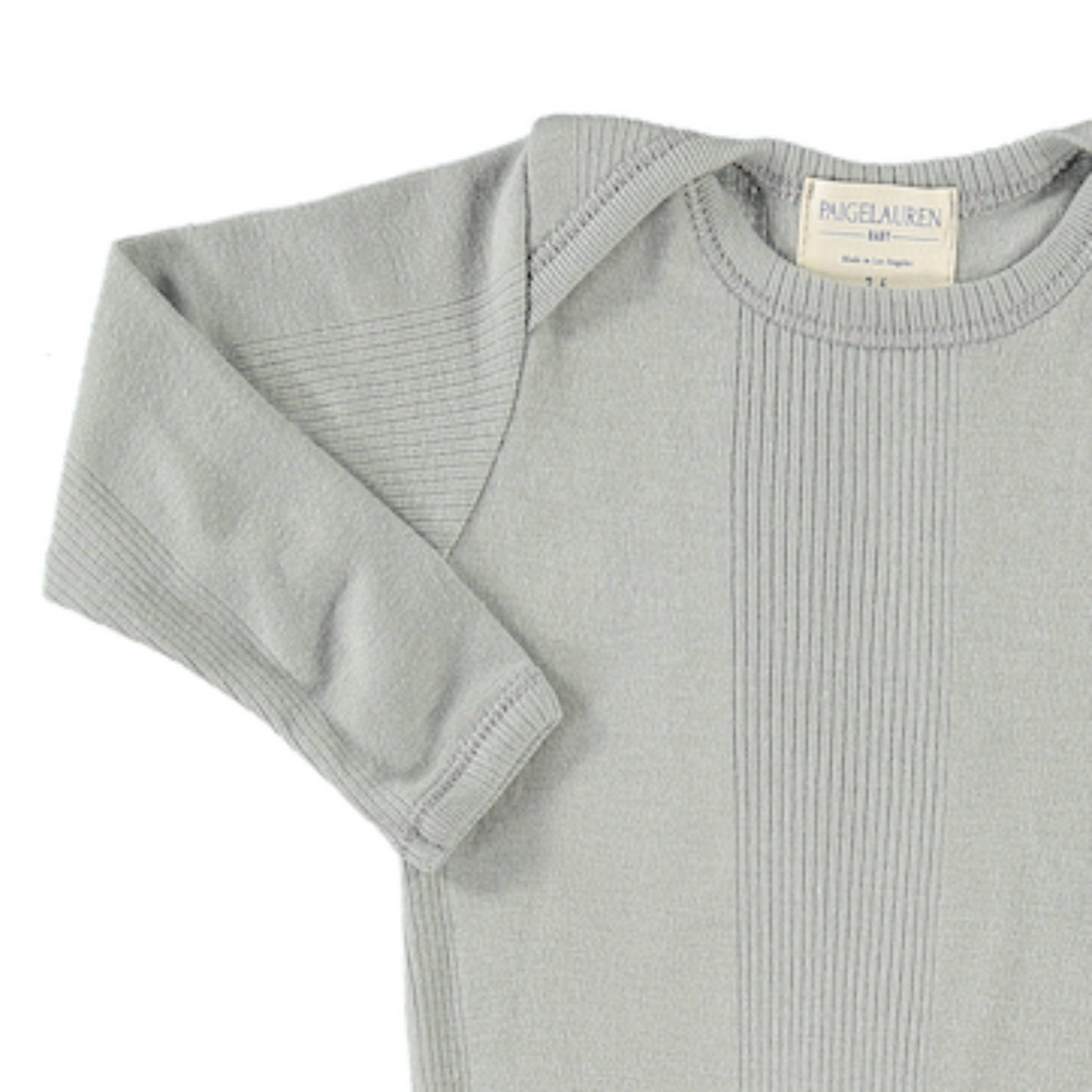 Variegated Rib Lap Tee Footie Pajama