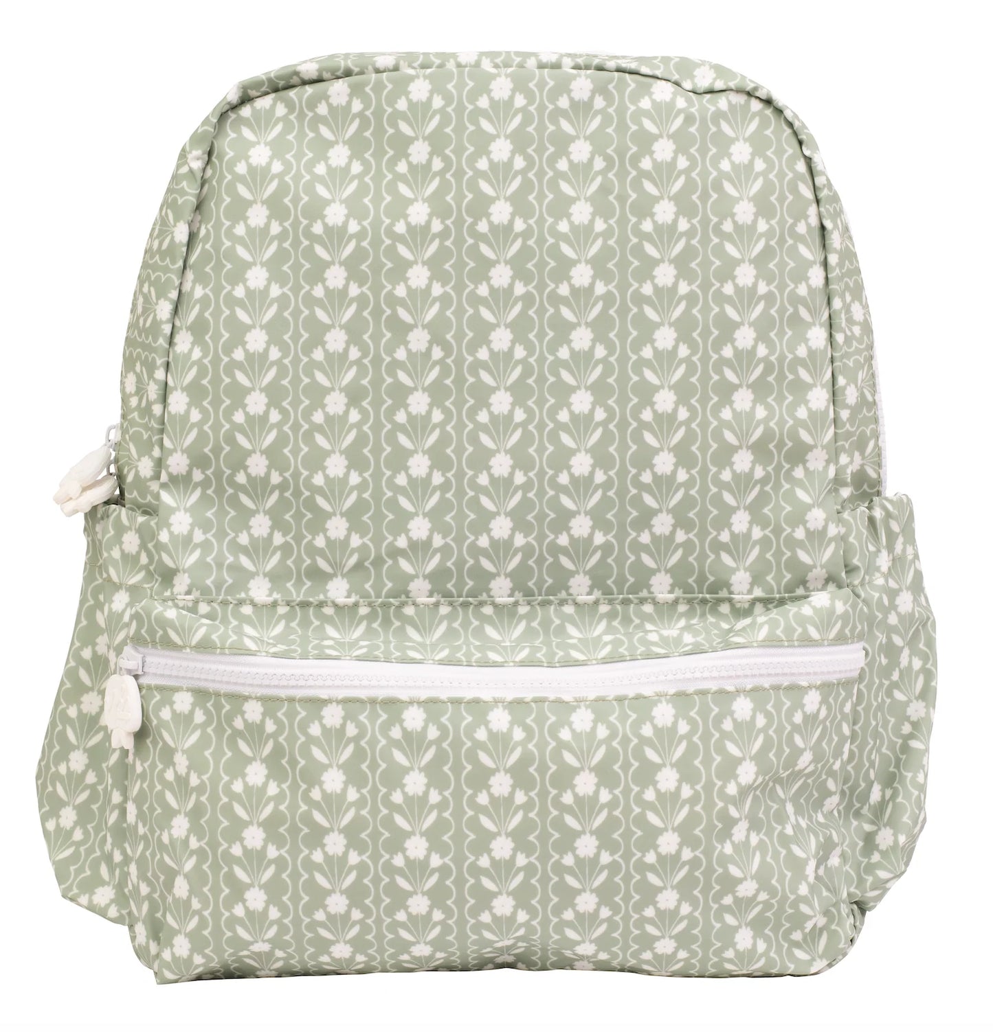 Apple of My Isla Sage Floral Wipeable Large Backpack | Personalized Kids School Backpack | Bossier City, LA