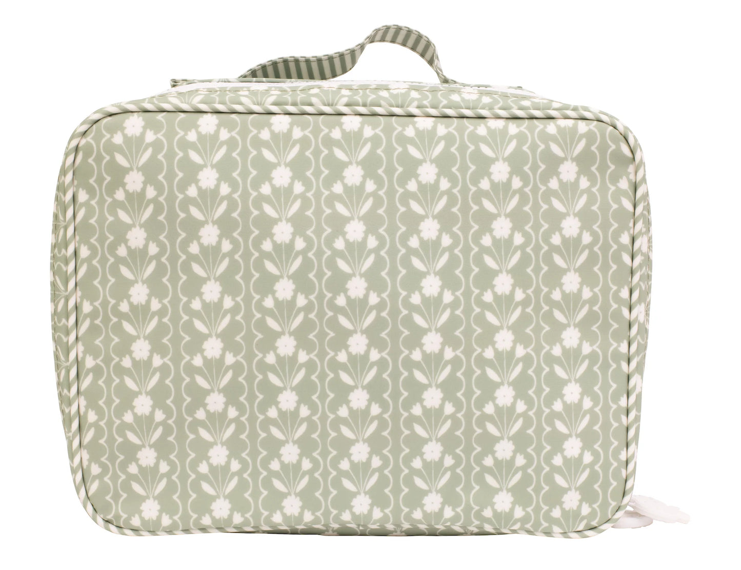 Apple of My Isla Sage Floral Wipeable Lunch Box | Personalized Kids Lunch Box | Bossier City, LA