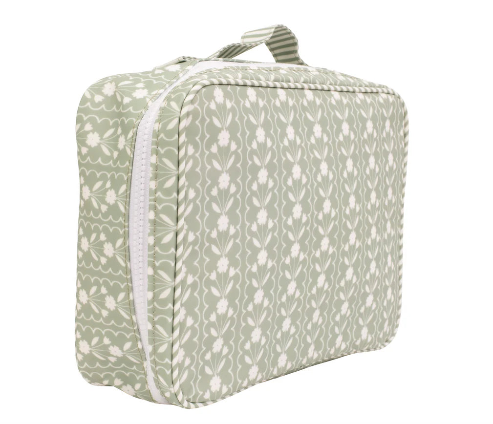 Apple of My Isla Sage Floral Wipeable Lunch Box | Personalized Kids Lunch Box | Bossier City, LA