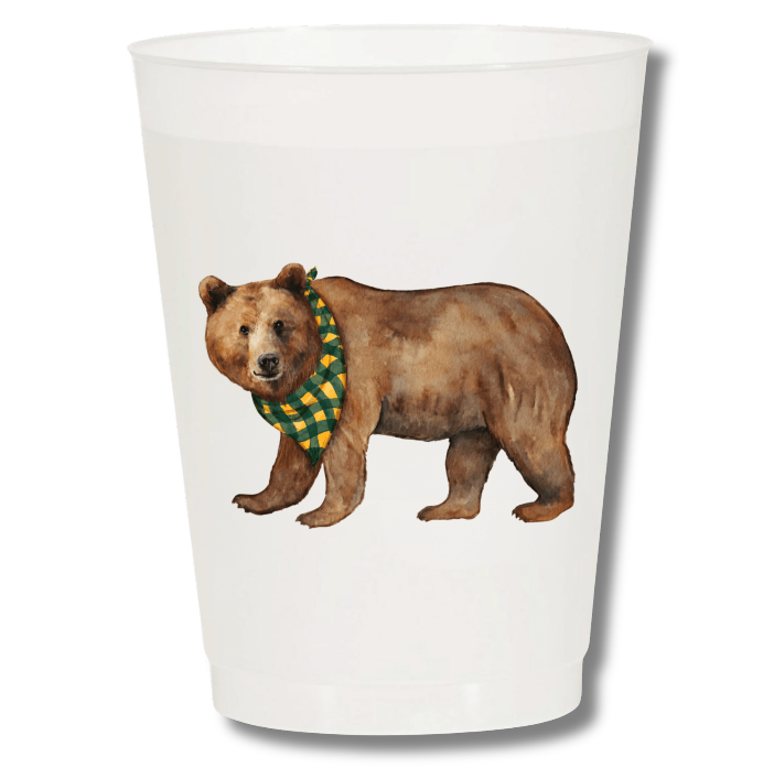 Bear Frosted 16 oz Cup Set