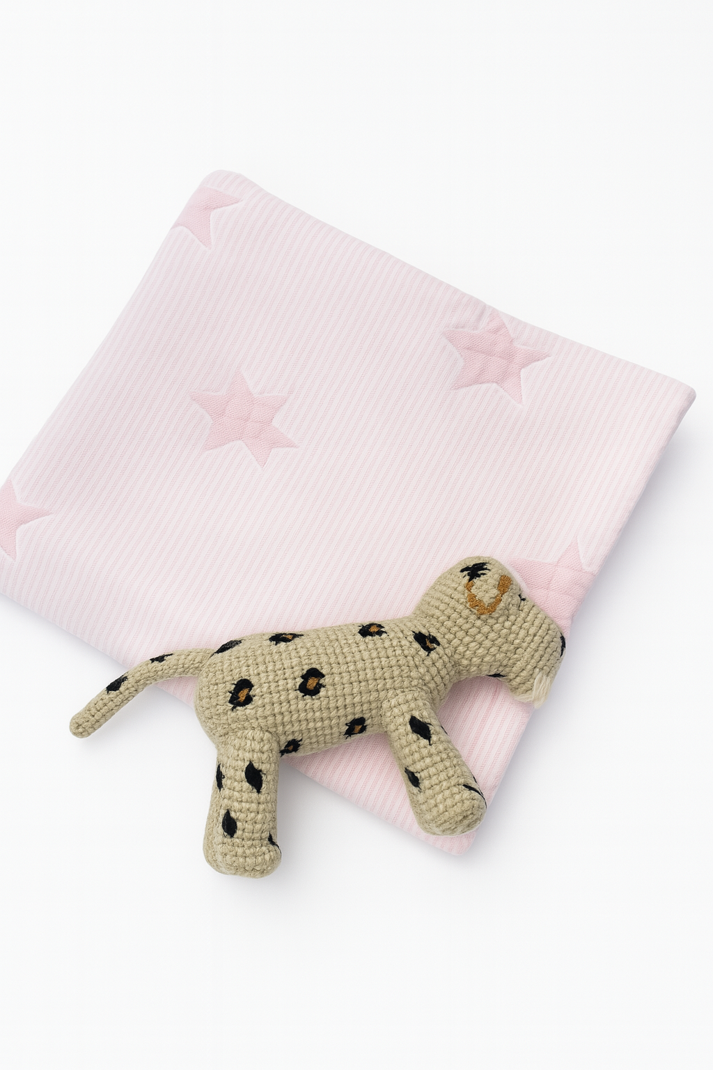 Seersucker with Stars Baby Blanket