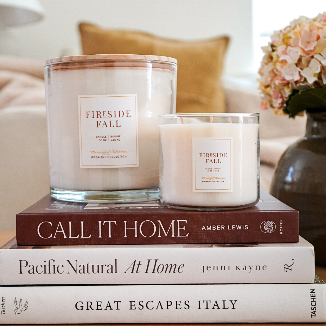Fireside Fall Natural Candle 55oz Rosaline Collection