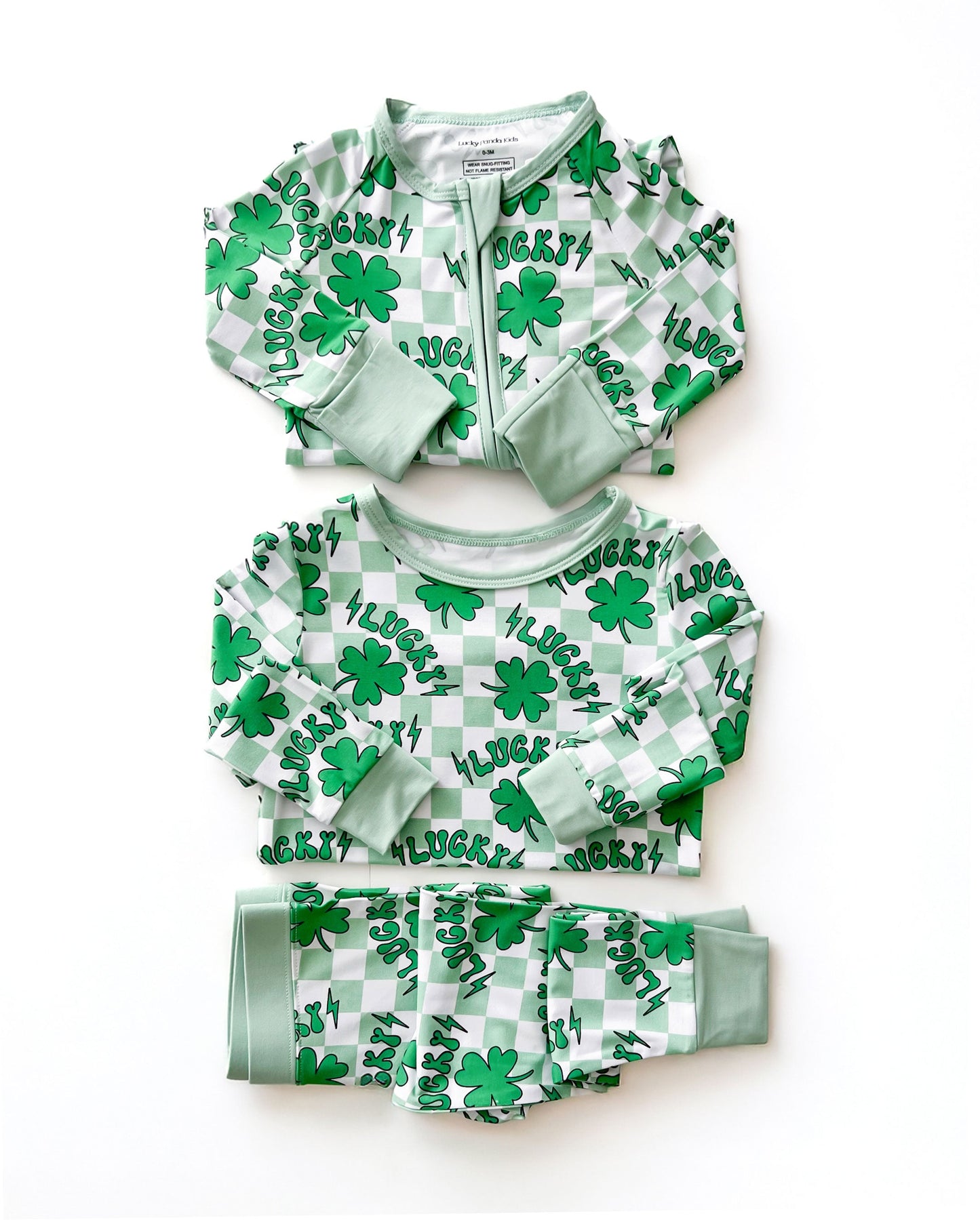 Bamboo Zip Romper | Lucky Shamrock