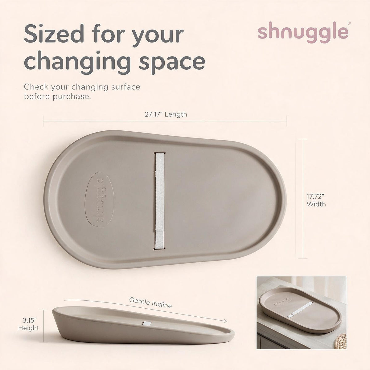 Shnuggle Squishy Diaper Changing Mat | (OPEN BOX)