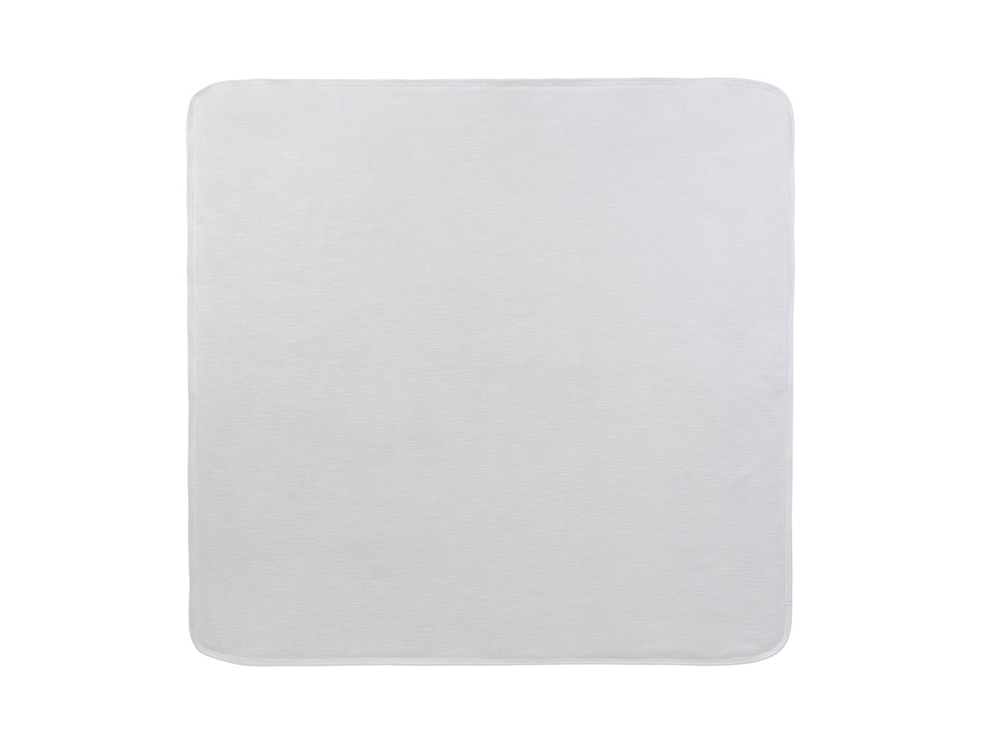Knitted Padded Blanket - White