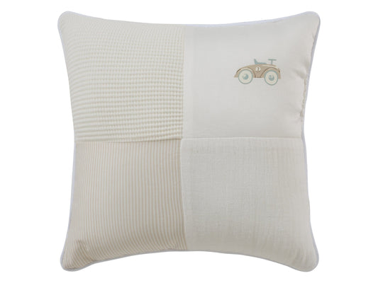 Carrera Pinstripe Throw Pillow - Stone