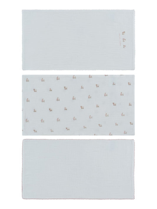 Petits Amis Burp Cloth Set of 3 - Pink