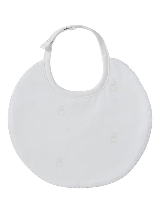 Petit Ours Pattern Bib - Stone