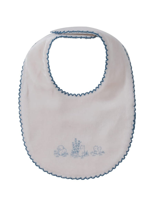 Woodland Toile Bib - Blue