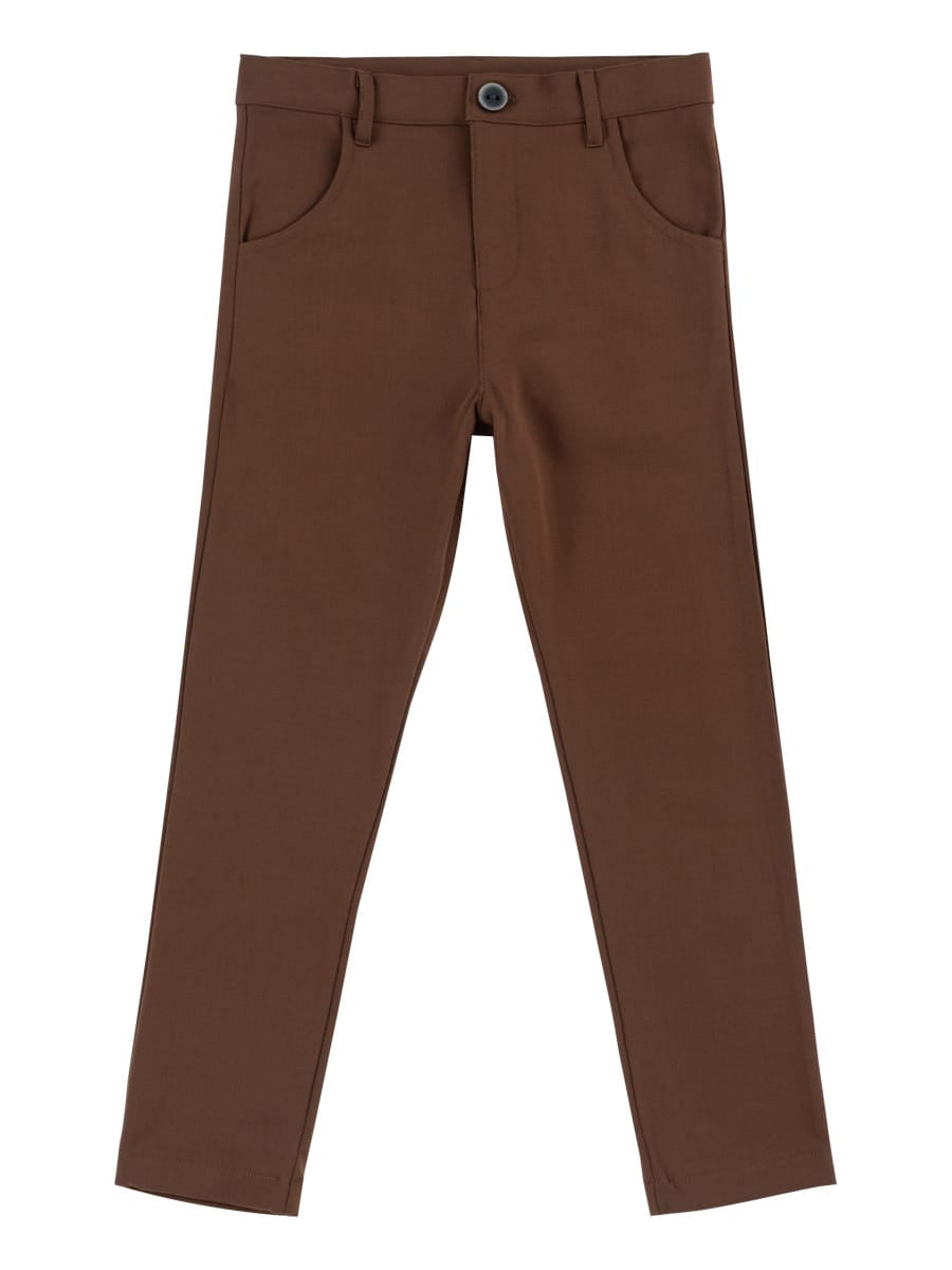 Roy Dress Slim Pants - Chocolate