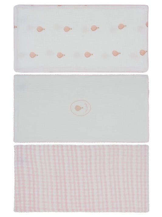 Ciel Enfant Burp Cloth Set of 3 - Pink