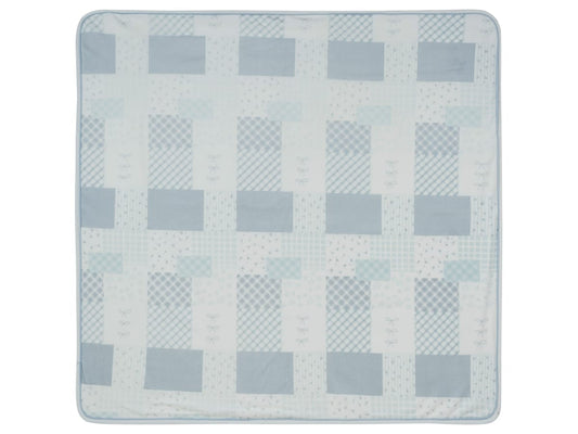 Patchwork Blanket - Blue