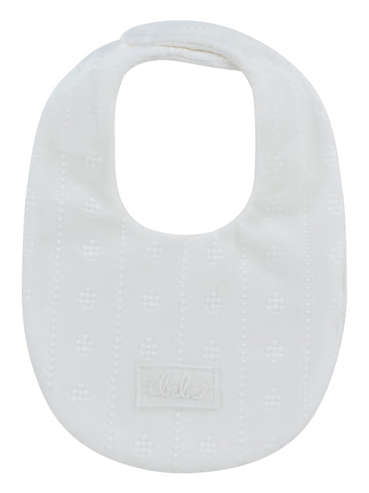 Bebe Pointelle Bib - White