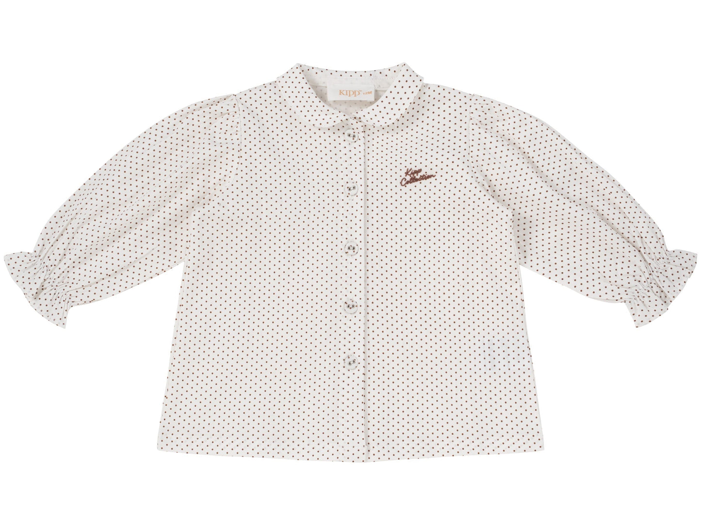 Sienna Dotted Blouse - Chestnut
