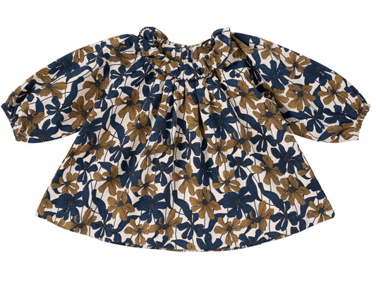 Nola Floral Blouse - Mustard