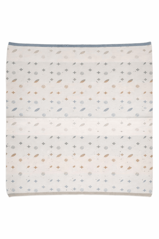 KB Logo Knit Blanket - Blue